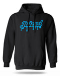 Juiced Wordmark Hoodie Blue Front