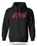 Juiced Wordmark Hoodie Pink Front