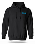Juiced Small Wordmark Hoodie Blue Front