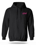 Juiced Small Wordmark Hoodie Pink Front