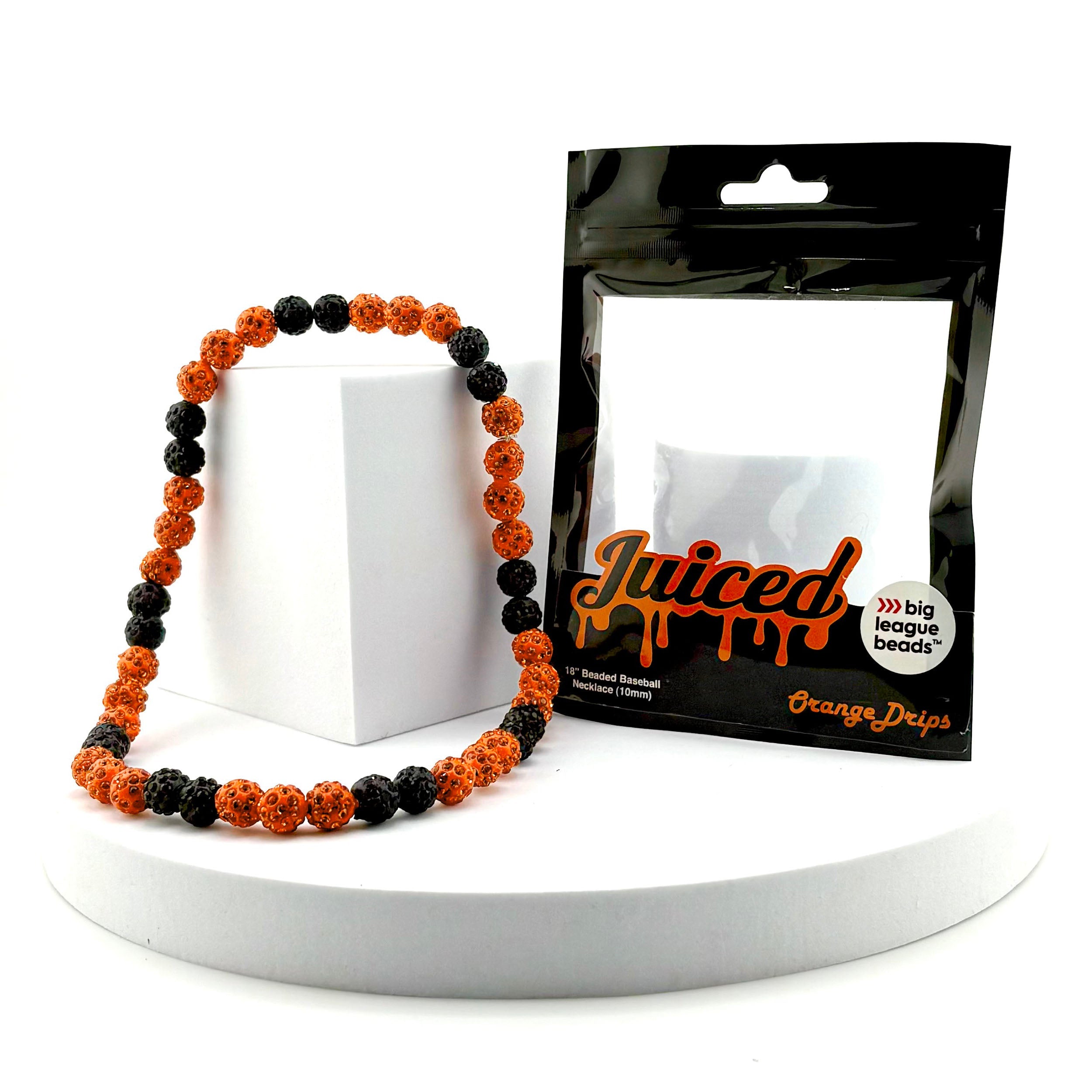 Juiced Orange Rhinestone Necklace