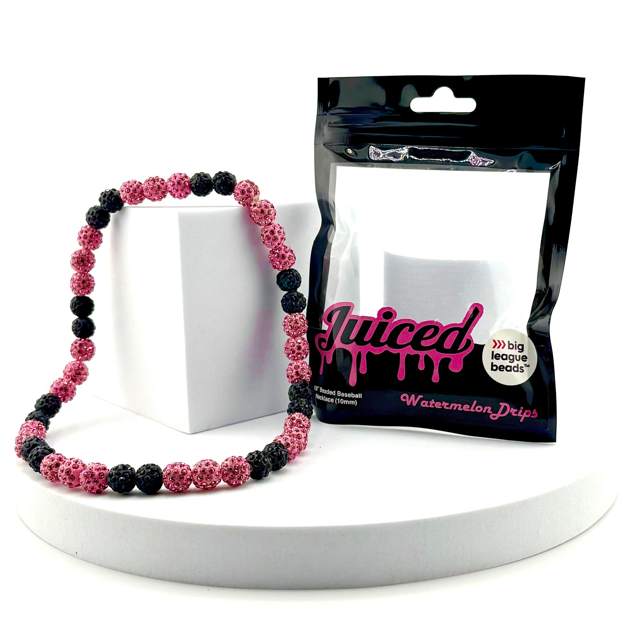 Juiced Strawberry Rhinestone Necklace