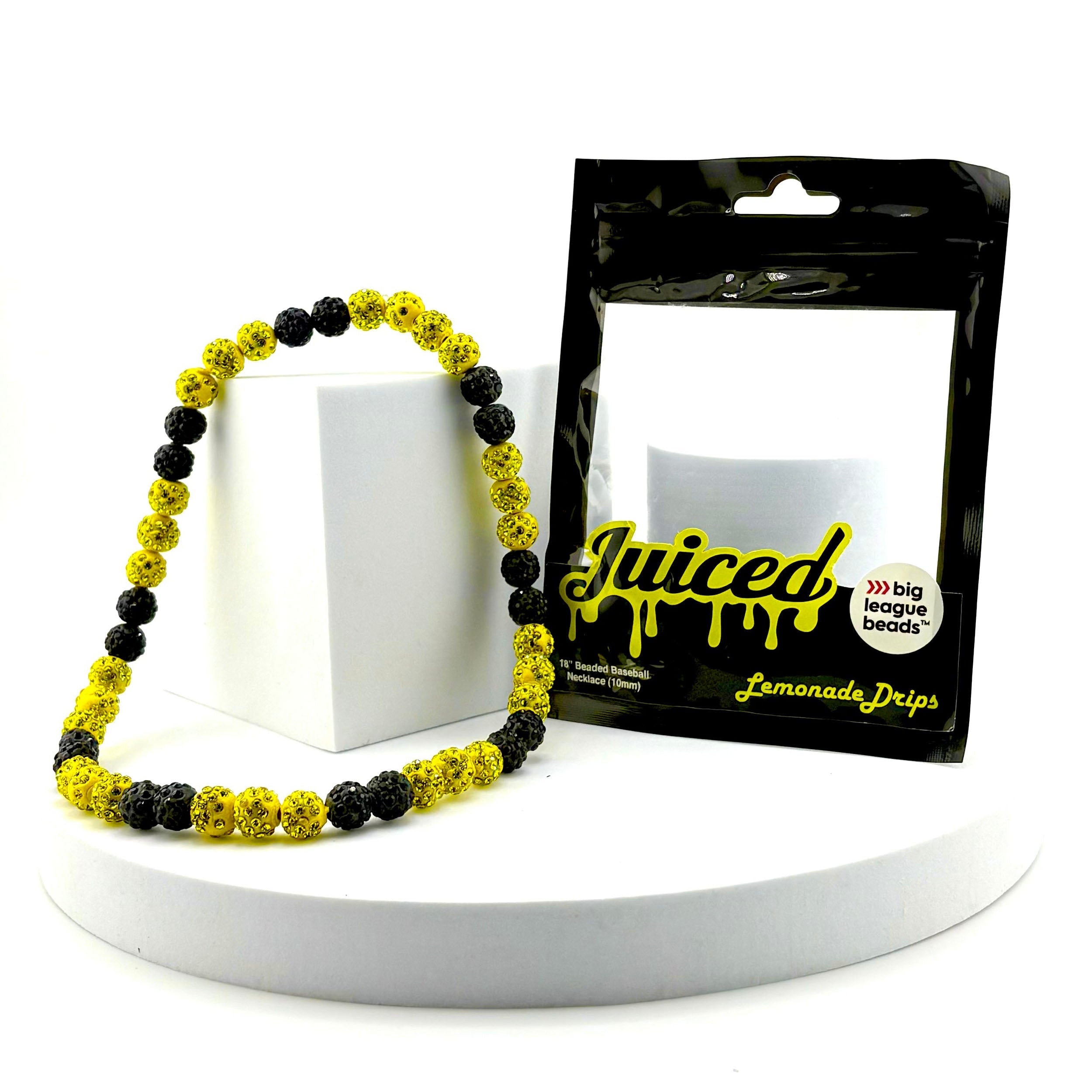 Juiced Lemonade Rhinestone Necklace