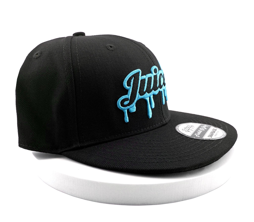 Juiced Snapback Hat Juiced Logo Blue Raspberry Right Side