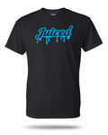 Juiced Wordmark T-Shirt Blue Front