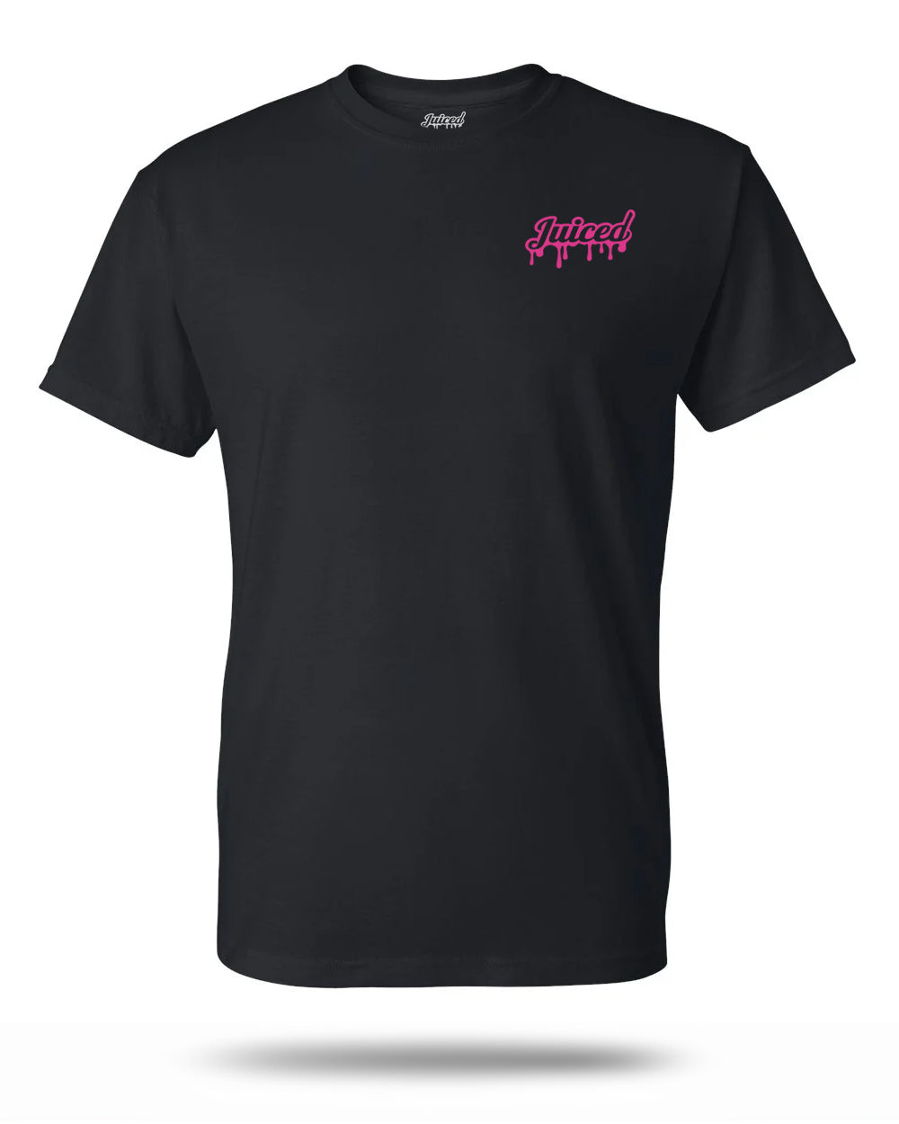 Juiced Small Wordmark T-Shirt Pink Front