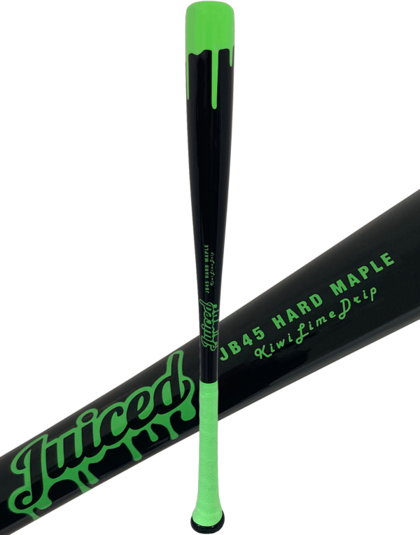 Kiwi Lime Drip Youth Wood Baseball Bat