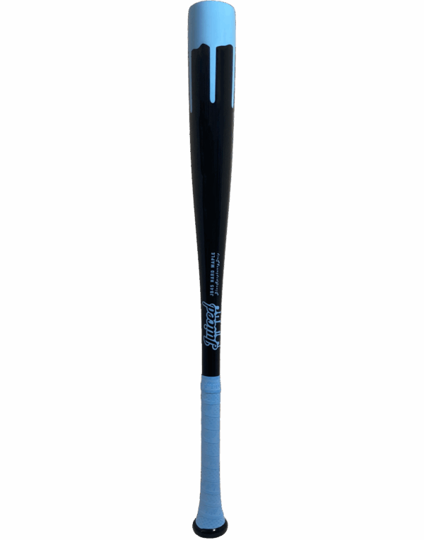 Blue Raspberry Drip Maple Wood Baseball Bat