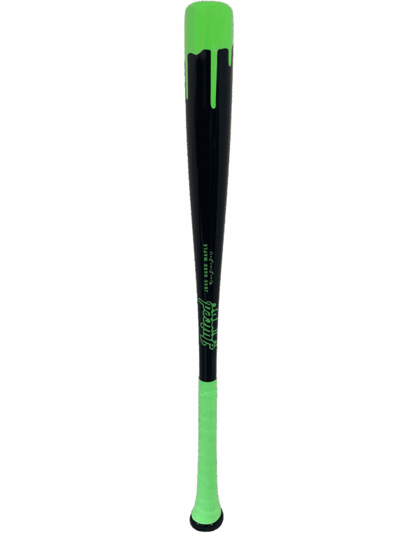 Kiwi Lime Drip Maple Wood Baseball Bat