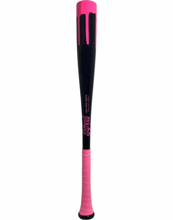 Watermelon Drip Maple Wood Baseball Bat
